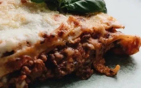 slice of lasagne
