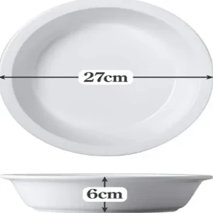 large white pie dish